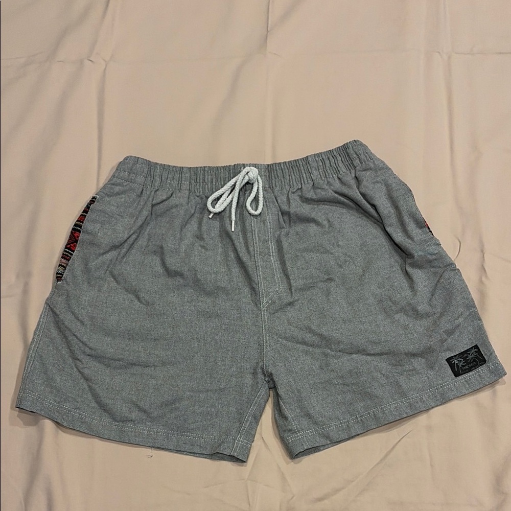 Men's Athletic Gray Shorts with Drawstring